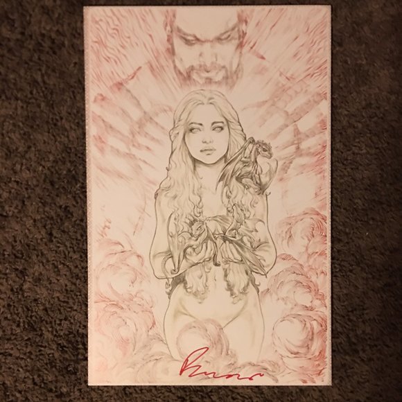 NEW, SIGNED Dany, Dragons, and Drogo (Game of Thrones) Print - Picture 1 of 6